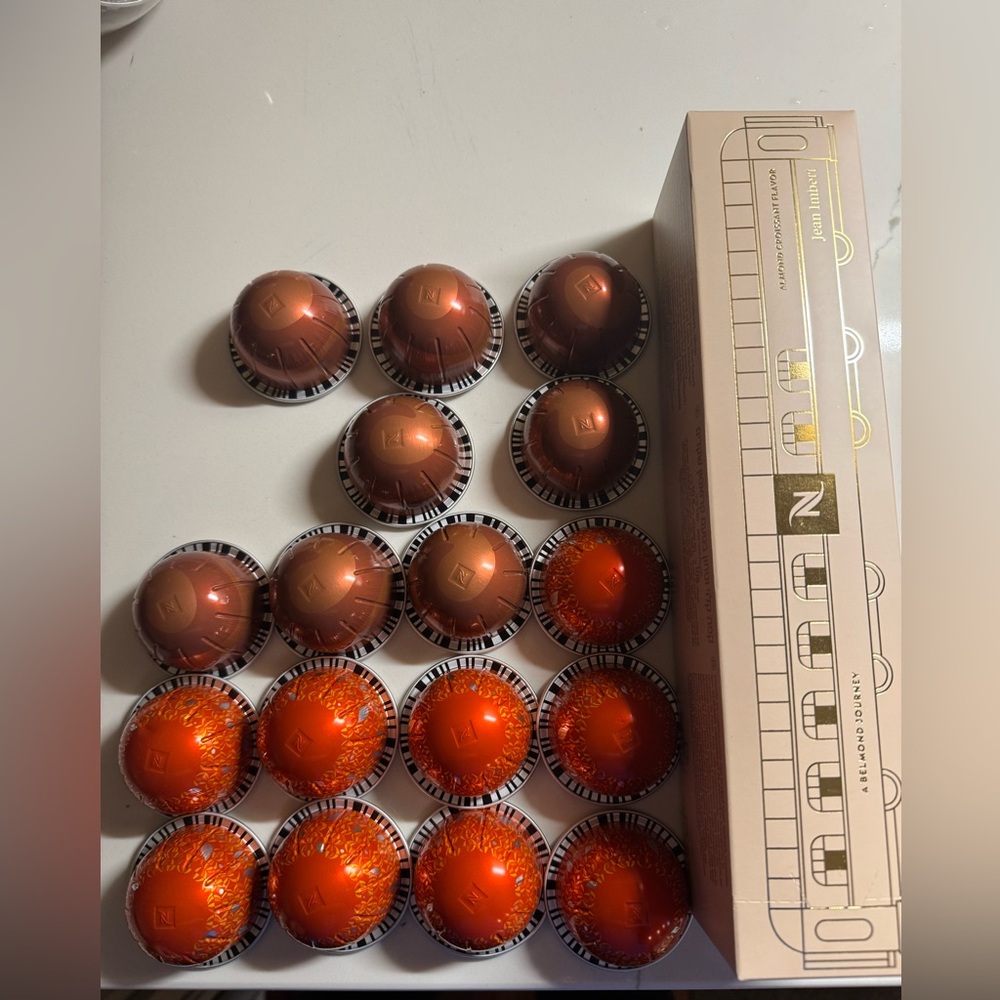 Nespresso Coffee Capsule Pods! Almond Croissant, Pumpkin, Hazelnut!